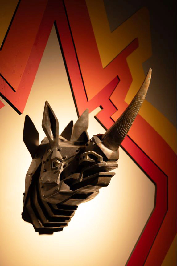 金鋼獸首（銅）– 施力仁 SHIH Li-Jen｜2024 上海「靈犀再現」靜安雕塑公園展出