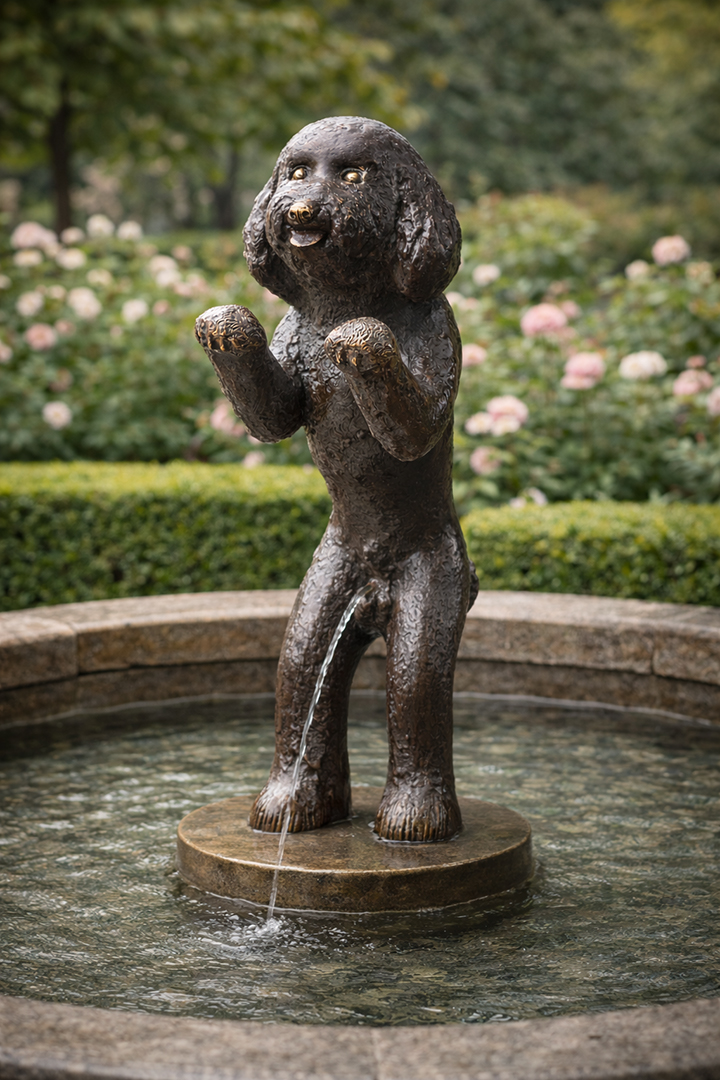 施力仁 米羅 噴泉雕塑 Poodle fountain sculpture public art