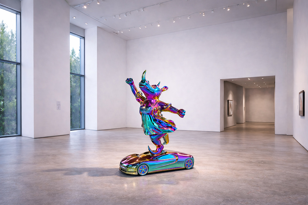 Pop Dance – Rhino Pop sculpture by Shih Li-Jen