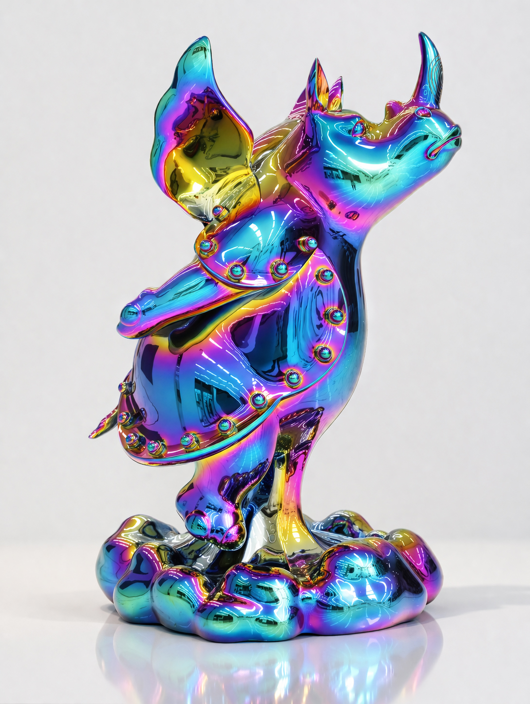 Skyrocket – Rhino Pop sculpture by Shih Li-Jen