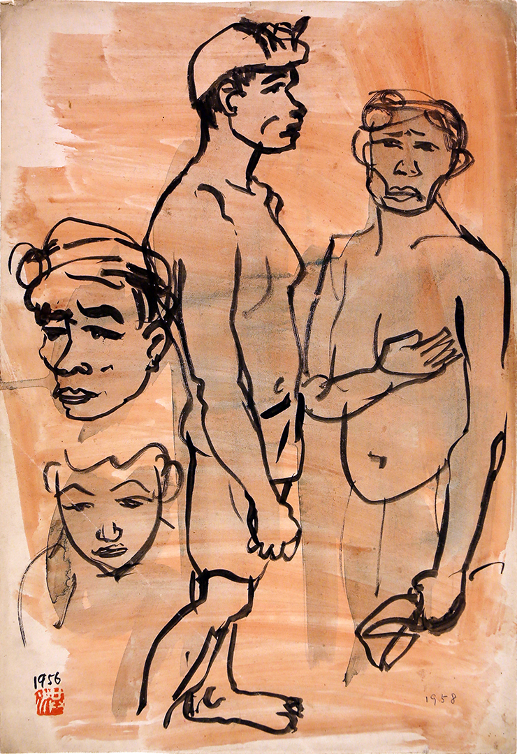 Hung Jui-Lin 洪瑞麟｜Sketch of a Miner 礦工速寫