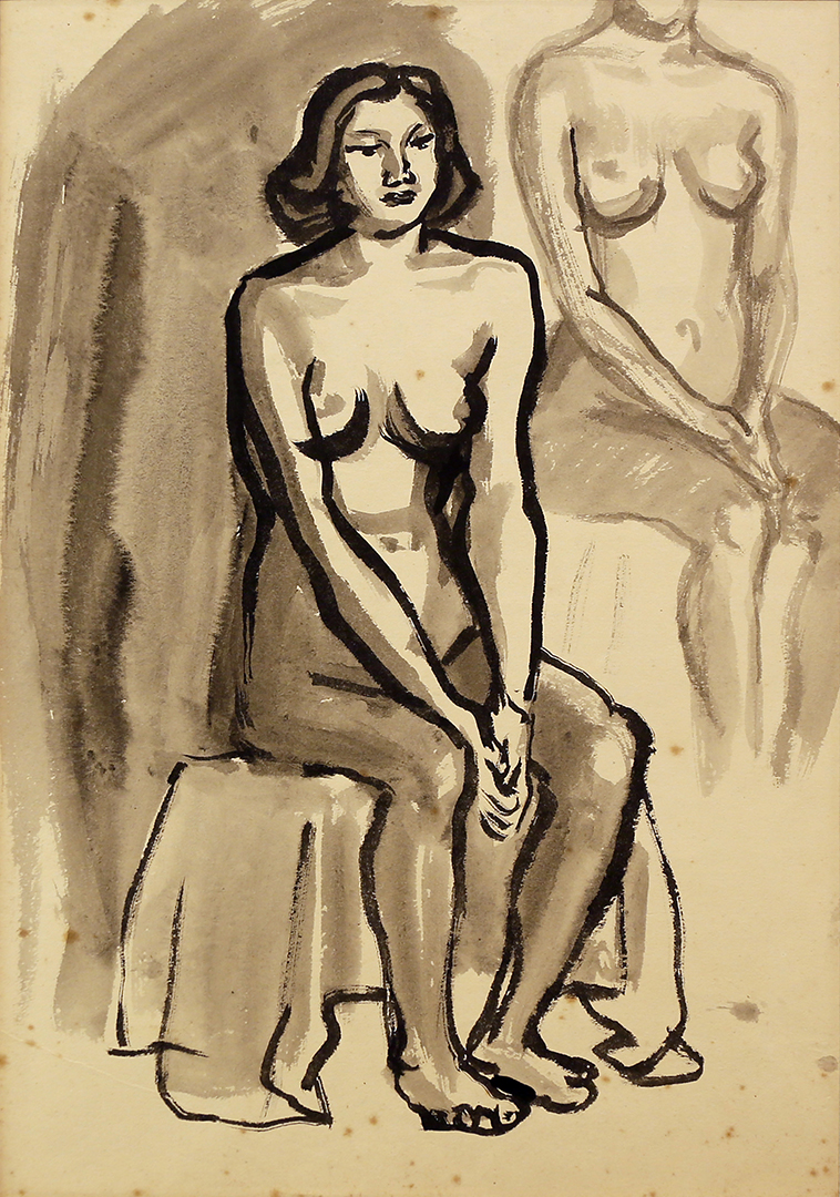 Hung Jui-Lin 洪瑞麟｜Study of a Nude 裸女習作