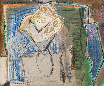 Koso Sato 佐藤公聰｜The White Bouquet 白色花束｜Oil on canvas｜38.5 × 45.5 cm｜2000