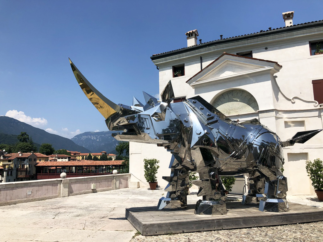 King Kong Rhino — Stainless steel, Bassano del Grappa