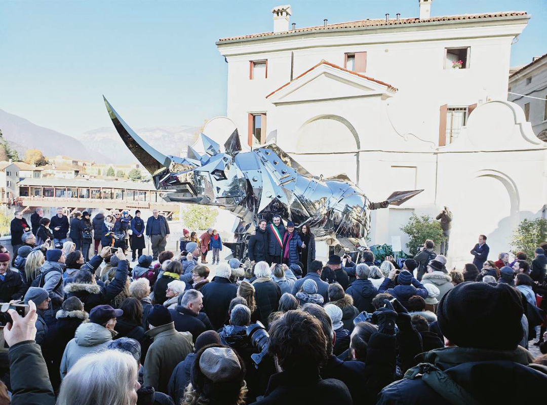 SHIH Li-Jen, King Kong Rhino, opening at Palazzo Sturm, Bassano del Grappa